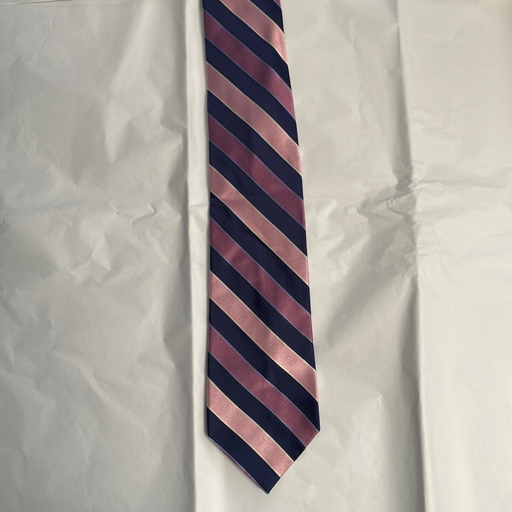 Saxony Collection Blue/ Pink Tie